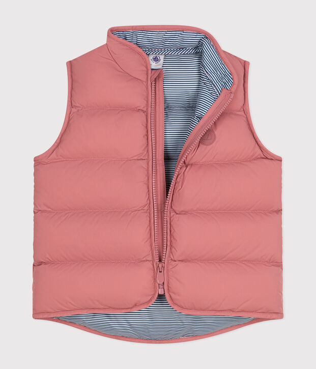Children's Sleeveless Quilted Padded Jacket pink