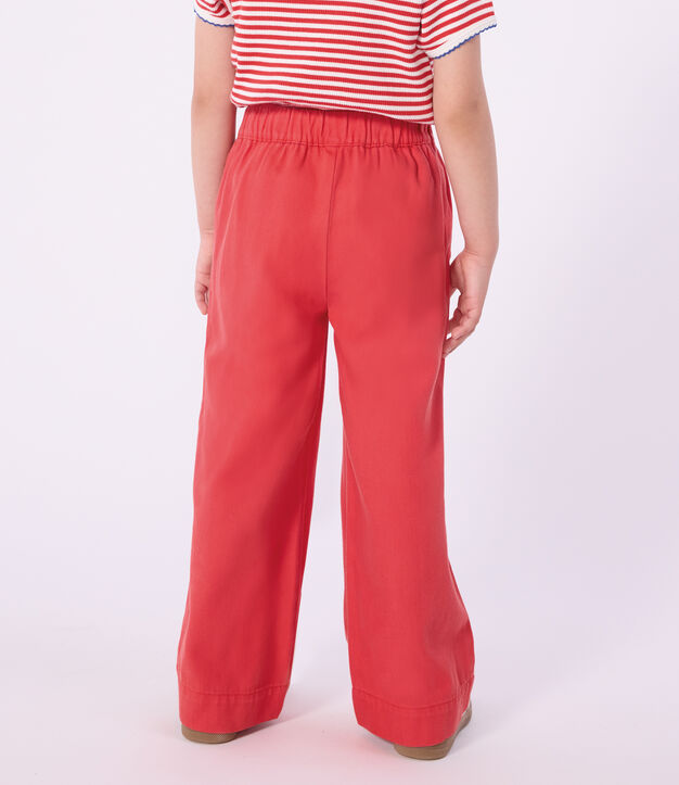 Children's denim trousers red