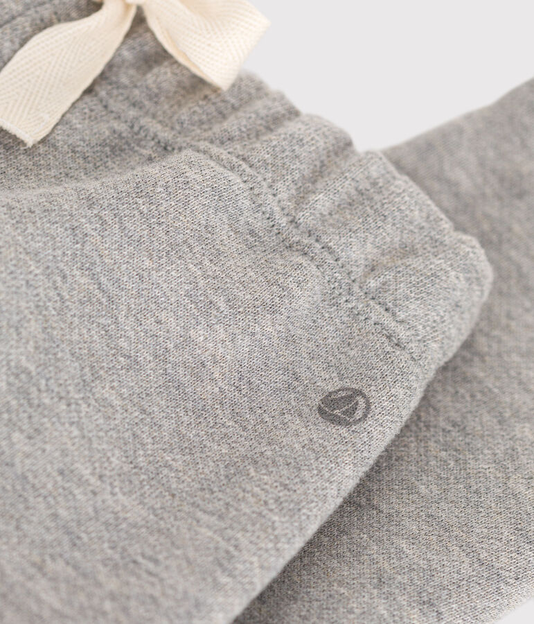 Babies' fleece trousers grey