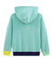 Child's Ribbed Hoody ESPERANZA green/MARSHMALLOW white