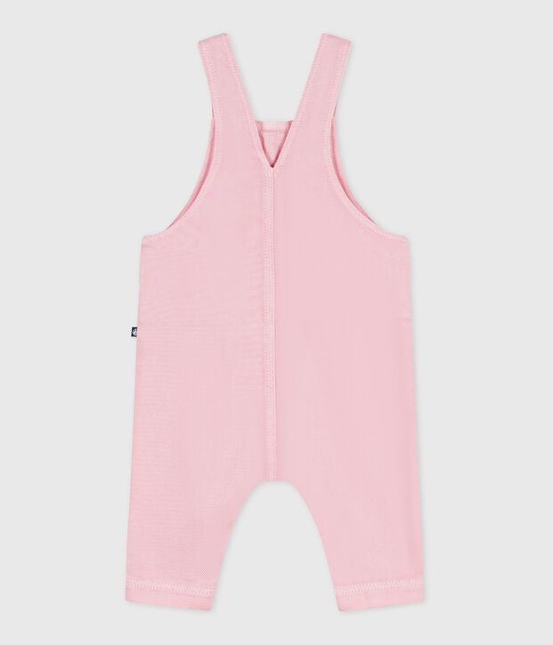 Babies' long-leg dungarees in plain cotton MARQUISE