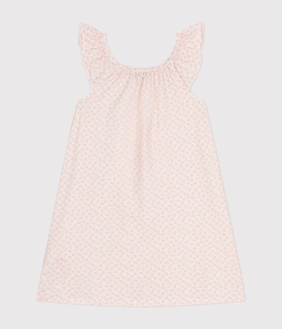 Children's Cotton Floral Patterned Nightdress MARSHMALLOW /PANTY