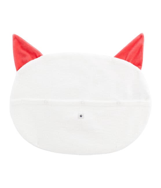 Pyjama Case in Extra Warm Brushed Terry Towelling MARSHMALLOW white/SIGNAL red
