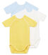 Baby Boys' Short-Sleeved Newborn Bodysuit - Set of 3