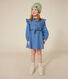 Girls' long-sleeved lightweight denim dress