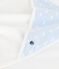 Babies' square cotton bath wrap blue/blue