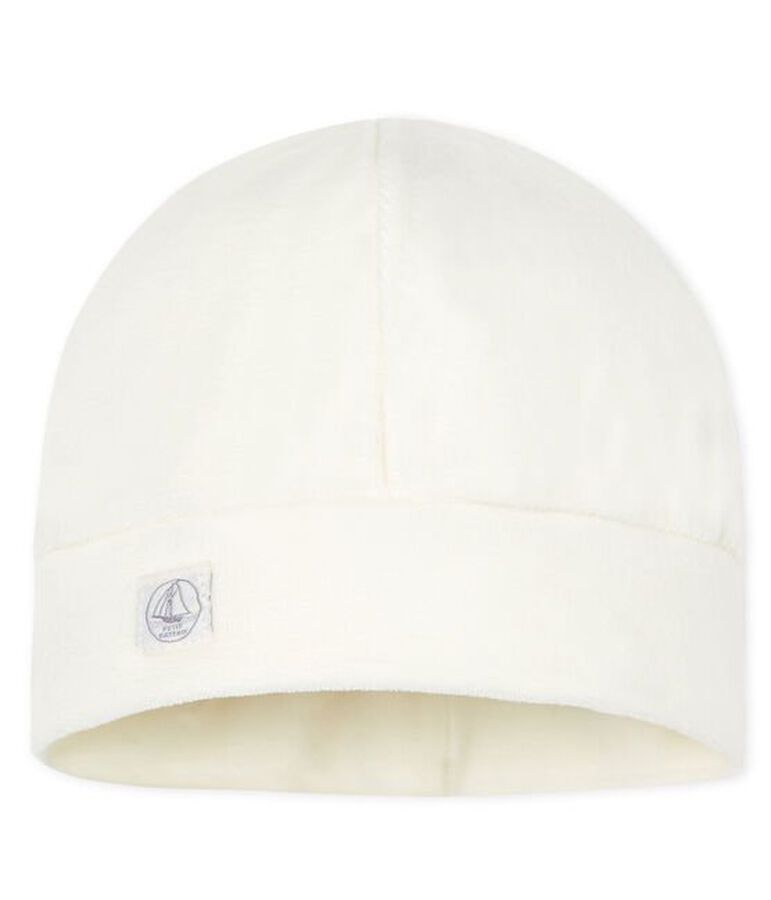 Newborn Babies' Rib Knit Bonnet white