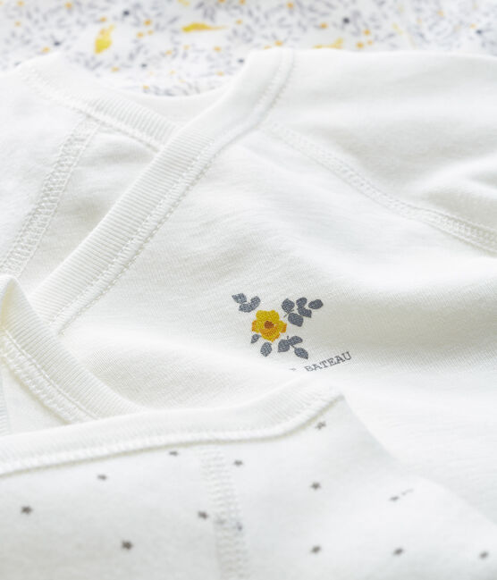 Baby girls' long-sleeved bodysuit - Set of 3 variante 1