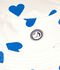 Children's heart print sun hat blue/blue