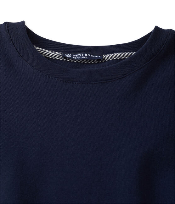 Women's stretch cotton sweatshirt SMOKING blue