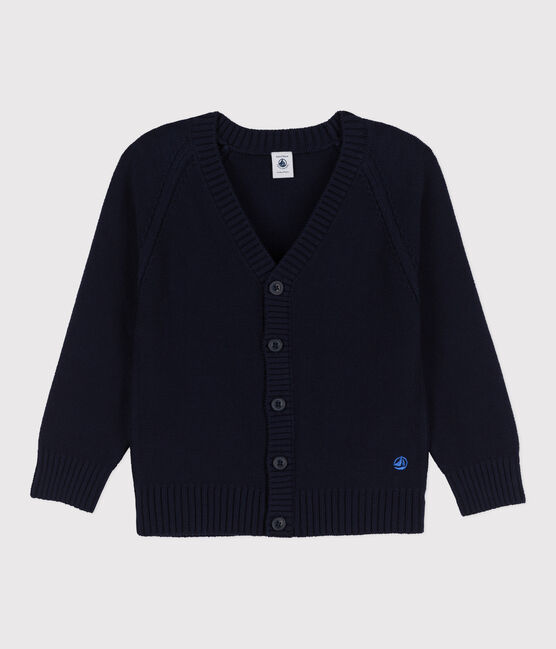 Boys' Knitted Cardigan SMOKING blue