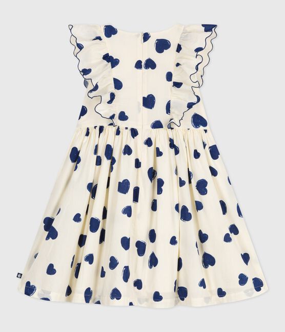 Children's sleeveless cotton dress MILK blue/SOIR