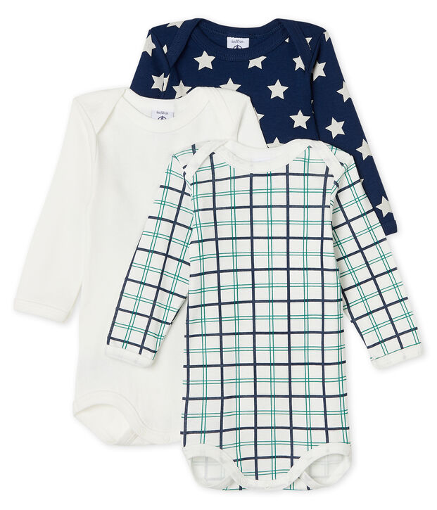 Baby Boys' Long-Sleeved Bodysuit - 3-Piece Set multicolor