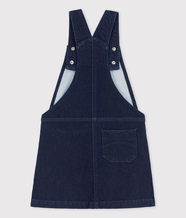 Girls' Denim Dungaree Dress blue