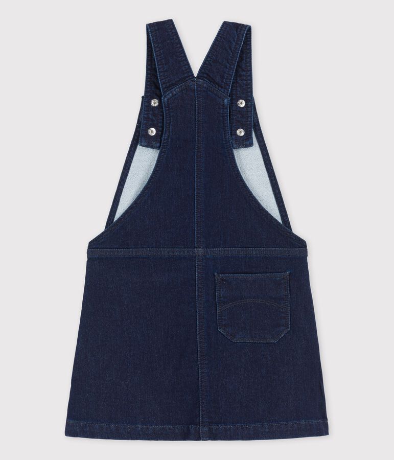 Girls' Denim Dungaree Dress blue