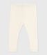 Babies' plain cotton leggings
