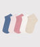 Children's plain cotton socks - 5-pack multicolor