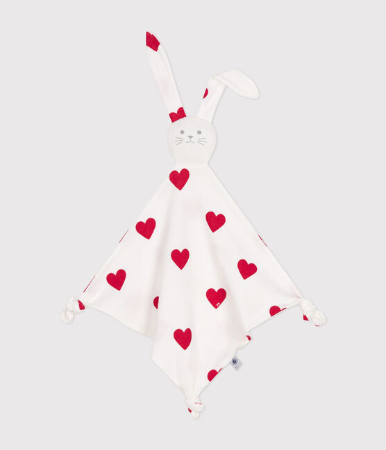 Heart Themed Cotton Comforter MARSHMALLOW white/TERKUIT red
