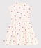 Children's sleeveless heart-print cotton dress Ecru/multicolor