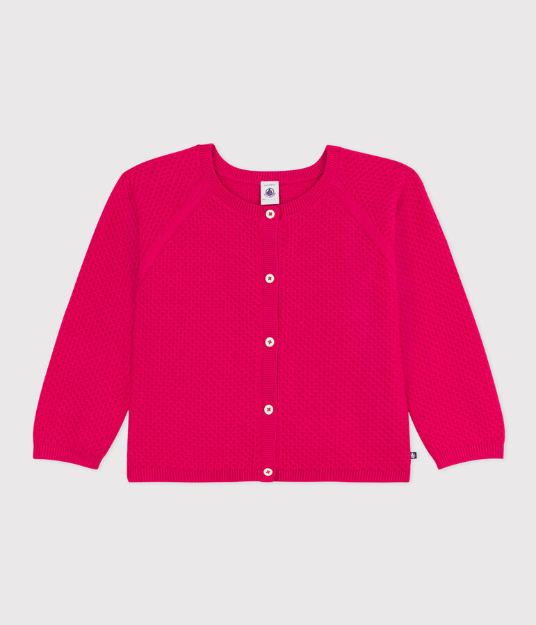 Girls' Cotton Cardigan DELHI pink