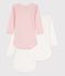 Baby Girls' Spotted Long-Sleeved Organic Cotton Bodysuit - 3-Pack variante 1