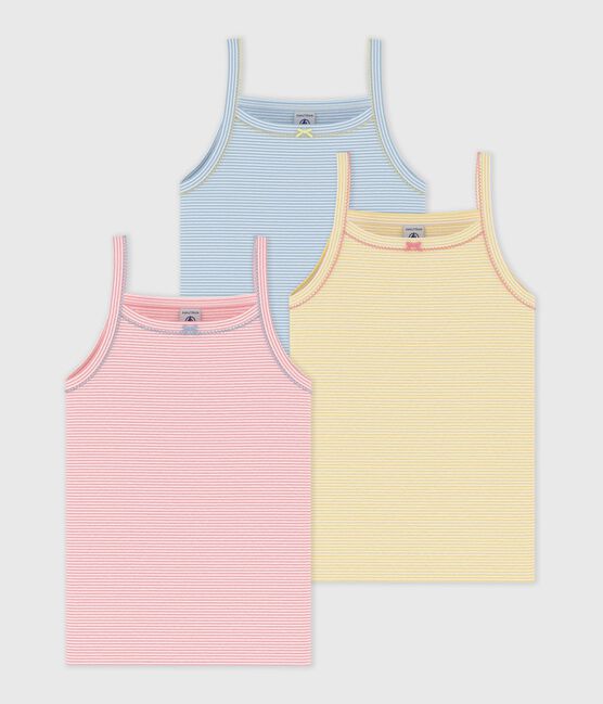 Pack of children's stripy cotton tank tops variante 1