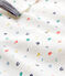 Babies' Velour Sleepsuit white/multicolor