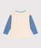 Boys' long-sleeved fine jersey T-shirt AVALANCHE white/MULTICO
