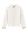 Girls' Quilted Tube Knit Cardigan MARSHMALLOW white