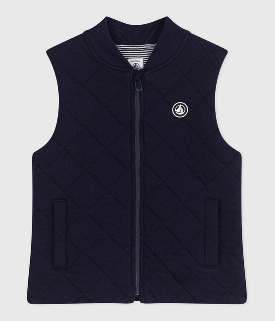 Children's sleeveless plain cotton cardigan SOIR