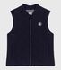 Children's sleeveless plain cotton cardigan