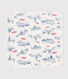 Paris print cotton and terry baby wipes