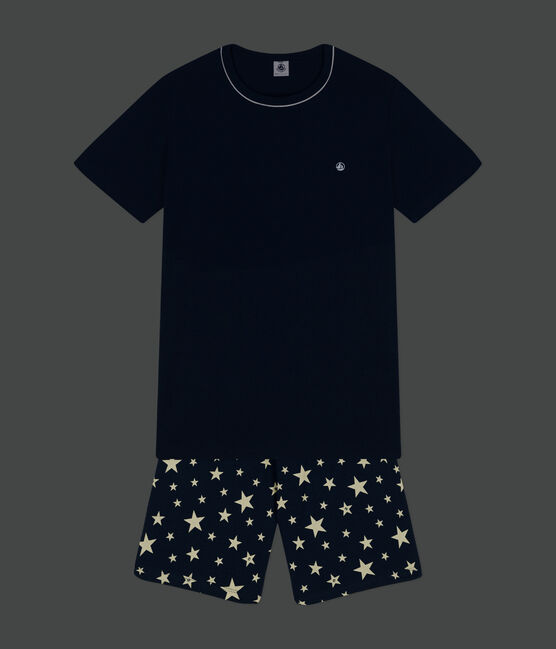 Junior Stripy Short Cotton Pyjamas INCOGNITO /MARSHMALLOW