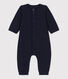 Babies' Plain Organic Tube Knit Long Playsuit