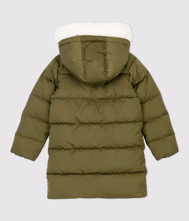 Girls' Long Coat green