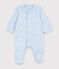 Babies' star print tube knit pyjama suit blue/multicolor