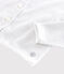 Girls' Cotton Cardigan MARSHMALLOW white/ARGENT grey