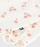 Babies' floral print ruffled cotton playsuit MILK /MULTICO