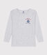 Girls' long-sleeved cotton T-shirt