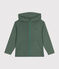 Boys' Cotton Rib Zip-Up Hoodie CROCO green