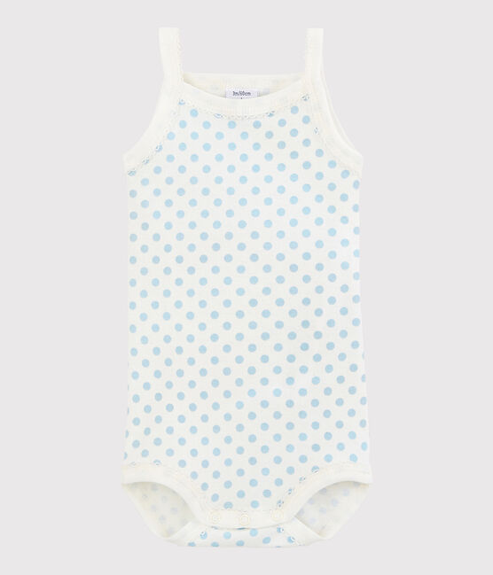 Baby Girls' Strappy Bodysuit MARSHMALLOW white/JASMIN blue