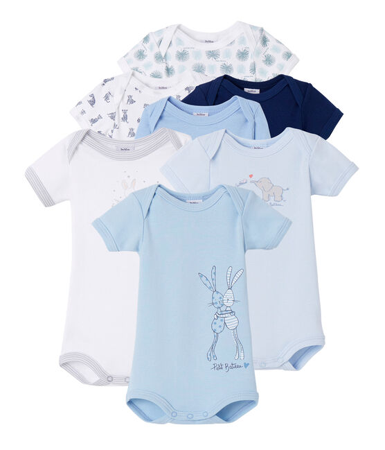 7-piece baby boy short sleeve surprise clutch variante 1