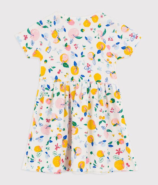 Babies' Cotton Dress  MARSHMALLOW white/MULTICO white