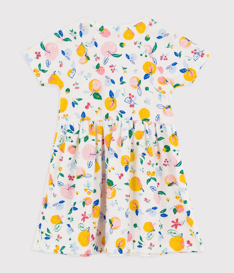 Babies' Cotton Dress MARSHMALLOW white/MULTICO white