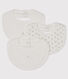 Baby Girls' Rib Knit Bibs - 3-Piece Set