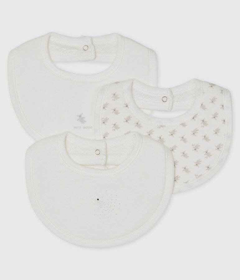Baby Girls' Rib Knit Bibs - 3-Piece Set variante 1