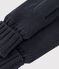Children's knitted polar fleece-lined mittens SMOKING blue