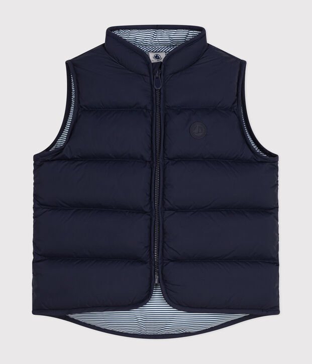 Children's Sleeveless Quilted Padded Jacket blue