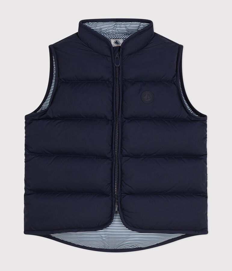 Children's Sleeveless Quilted Padded Jacket SMOKING blue