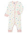 Baby Girls' Footless Ribbed Sleepsuit MARSHMALLOW white/MULTICO CN